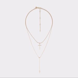 !NEW! ALDO Bullwinkle Gold Layered Necklace